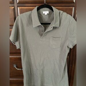 SUNSPEL Men’s Olive Green Pique Polo Shirt size Large